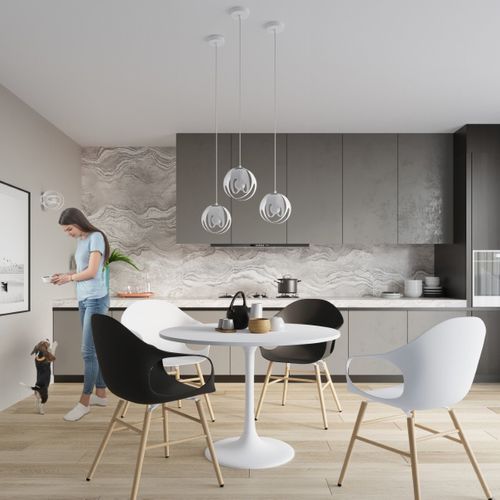 Lampe Pendante Alden 3l Blanc