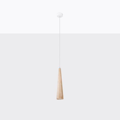 Lampe Suspendue Lucia 1 En Bois Naturel