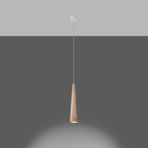 Lampe Suspendue Lucia 1 En Bois Naturel