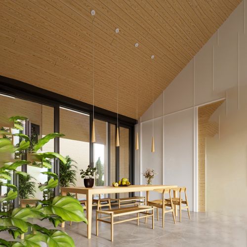 Lampe Suspendue Lucia 1 En Bois Naturel