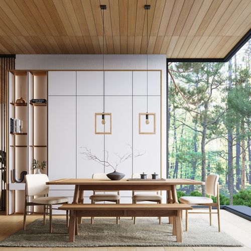 Lampe Suspendue Astrelis Bois Naturel