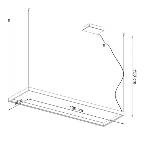 Lustre Sirius L Blanc 3000k