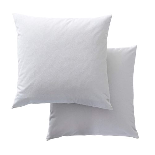 Lot De 2 Protège Oreillers Coton Bio Molleton 65x65 Cm