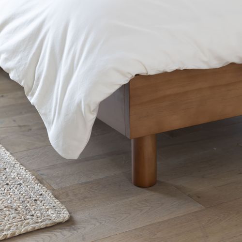 Sommier Kit En Bois Massif 13 Cm Noisette 90x190