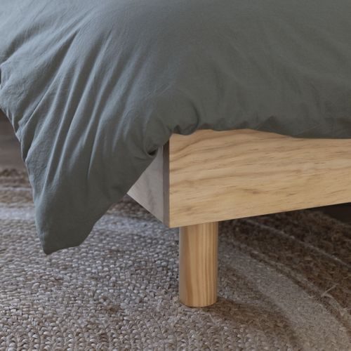 Sommier Kit En Bois Massif 13 Cm Naturel 90x200