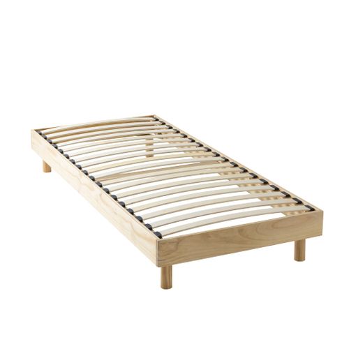 Sommier Kit En Bois Massif 13 Cm Naturel 90x200