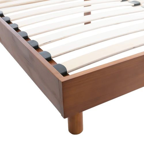 Sommier Kit En Bois Massif 13 Cm Noisette 140x200