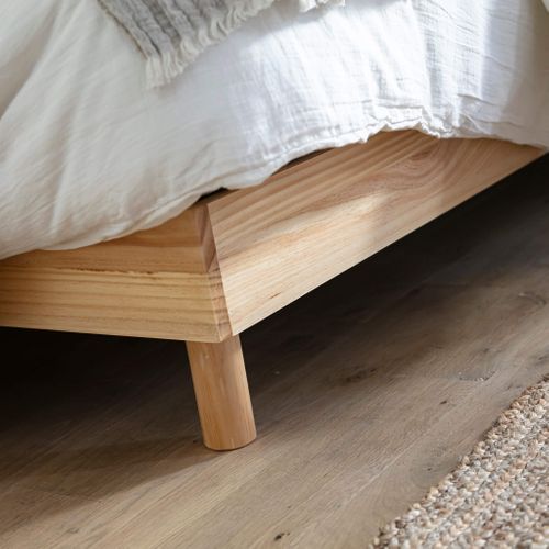 Sommier Kit En Bois Massif 13 Cm Naturel 180x200