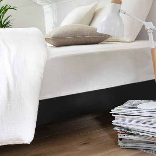 Sommier Kit En Bois Massif 13 Cm Noir 180x200