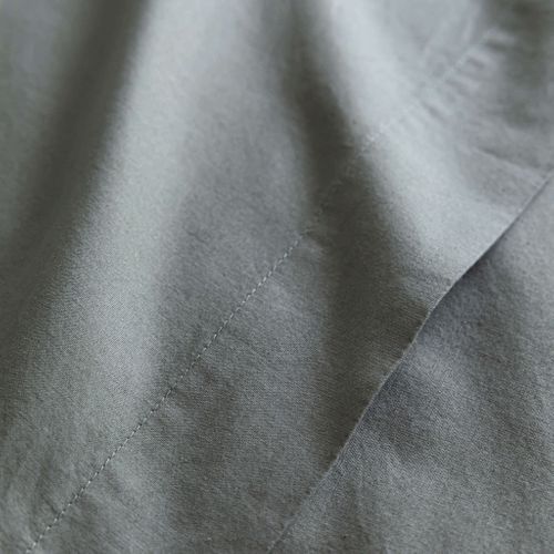 Drap Housse Coton Lavé Bonnet 30 Cm Kaki 200x200 Cm