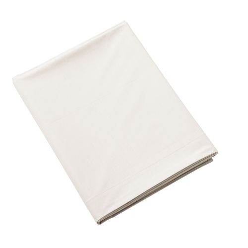 Drap Plat Coton Percale Blanc 240x310 Cm