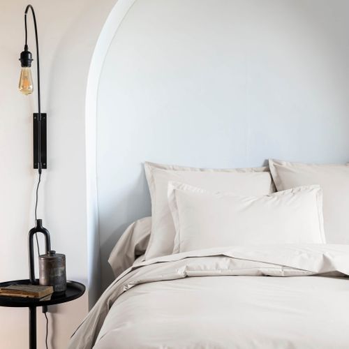 Taie D'oreiller Coton Percale Blanc 50x70 Cm
