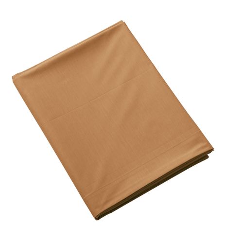 Drap Plat Coton Percale Jaune 270x310 Cm