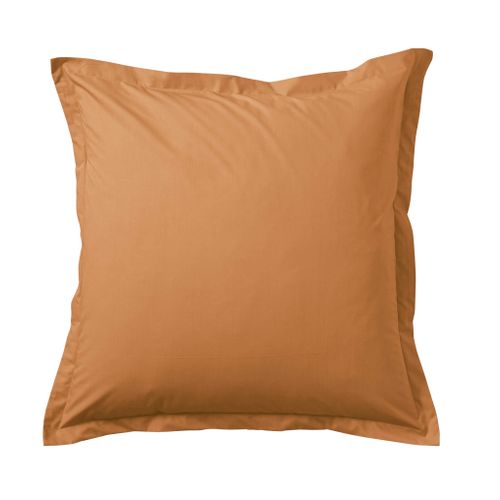 Taie D'oreiller Coton Percale Jaune 65x65 Cm