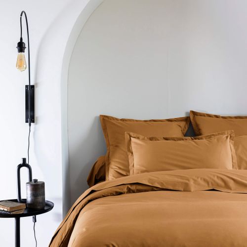 Taie D'oreiller Coton Percale Jaune 50x70 Cm