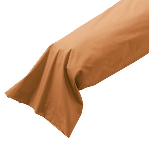 Taie De Traversin Coton Percale Jaune 140 Cm