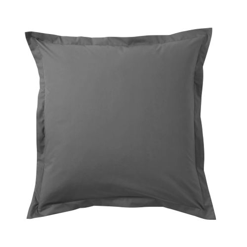 Taie D'oreiller Coton Percale Anthracite 65x65 Cm