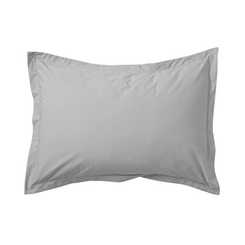Taie D'oreiller Coton Percale Gris 50x70 Cm
