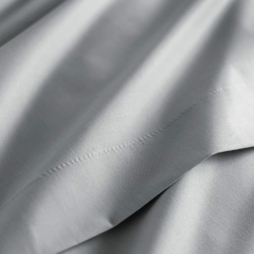 Housse De Couette Coton Percale Gris 260x240 Cm