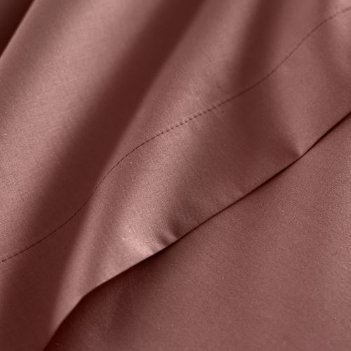 Drap Plat Coton Percale Rose 240x310 Cm