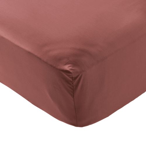 Drap Housse Coton Percale Rose Bonnet 30 Cm 140x200 Cm