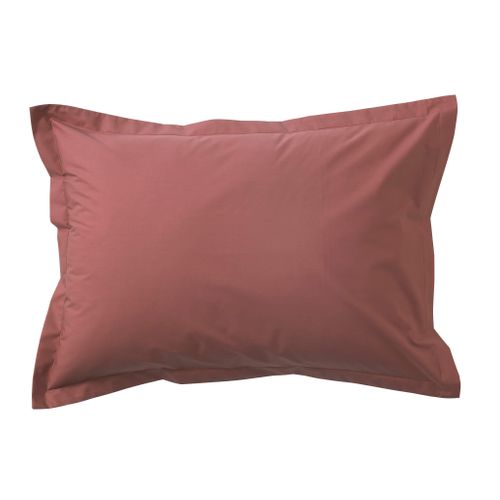 Taie D'oreiller Coton Percale Rose 50x70 Cm