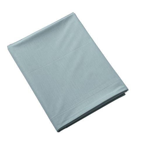 Drap Plat Coton Percale Bleu 240x310 Cm