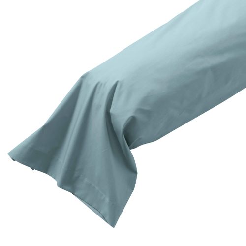 Taie De Traversin Coton Percale Bleu 180 Cm