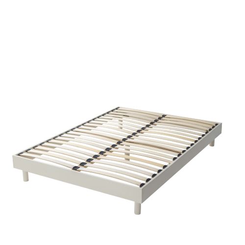 Sommier Kit En Bois Massif 13 Cm Blanc Cassé 180x200