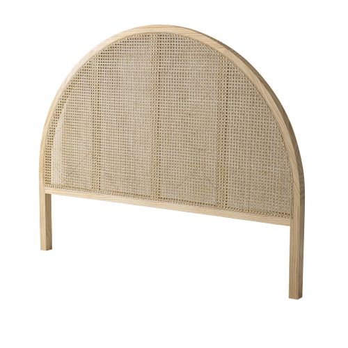 Tête De Lit Cannage Arrondie, Coloris Naturel Anna 140 Cm