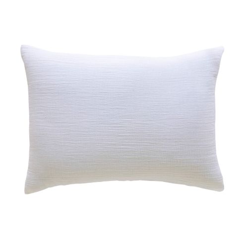 Taie D'oreiller Gaze De Coton Noa Blanc 50x70 Cm