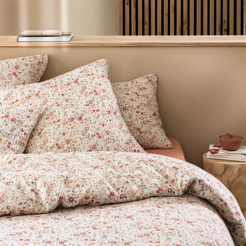 Parure De Lit Gaze De Coton Floral 260x240 Cm