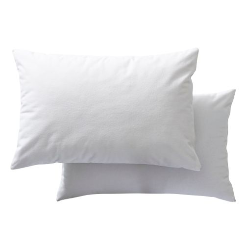 Lot De 2 Protège Oreillers 100% Coton Anti-acariens 50x70 Cm