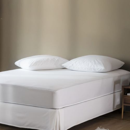 Lot De 2 Protège Oreillers 100% Coton Anti-acariens 50x70 Cm