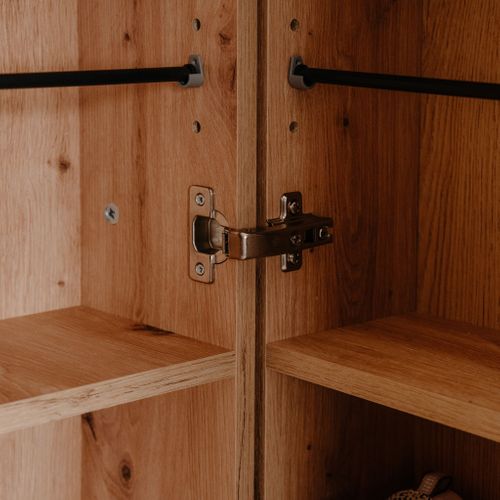 Meuble à Chaussures 2 Portes 35 Paires Bois Naturel