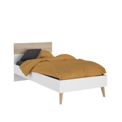 Lit Enfant 90x200 Adaptable En 190 Cm Bicolore
