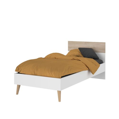 Lit Enfant 90x200 Adaptable En 190 Cm Bicolore