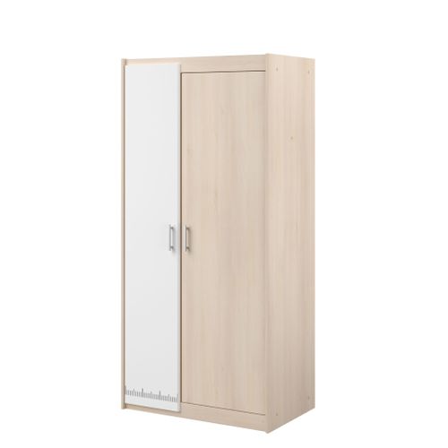 Armoire Enfant 2 Portes Bicolore