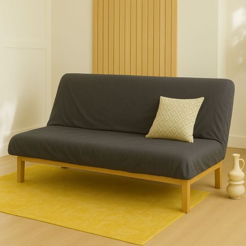 Drap Housse Pour Matelas Clic-clac Gris Foncé 130x190 Cm