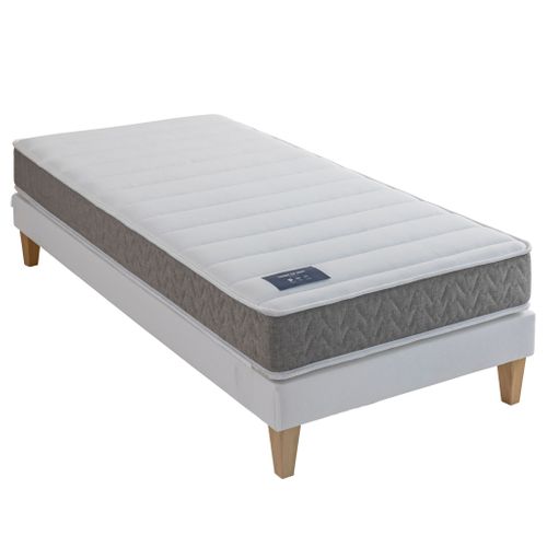 Matelas Mousse 90x200 cm - Sérénité 2.0 - Epaisseur 19 cm Soutien Ferme Accueil Moelleux