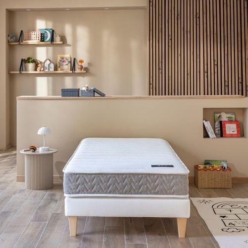 Matelas Mousse 90x200 cm - Sérénité 2.0 - Epaisseur 19 cm Soutien Ferme Accueil Moelleux