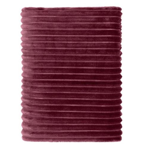 Plaid Polaire Cocooning 150x200 Bordeaux