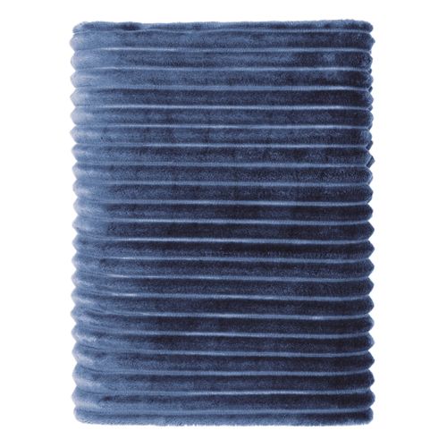 Plaid Polaire Cocooning 150x200 Bleu Foncé