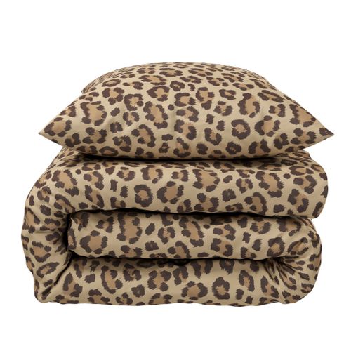 Parure De Lit Satin Marron Felidae 140x200 Cm