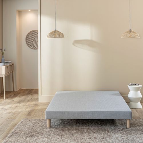 Sommier Tapissier à Lattes Recouvertes 13 Cm Éveil 80x200 Cm