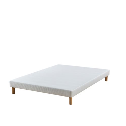 Sommier Tapissier à Lattes Recouvertes 13 Cm Éveil Blanc 80x200 Cm