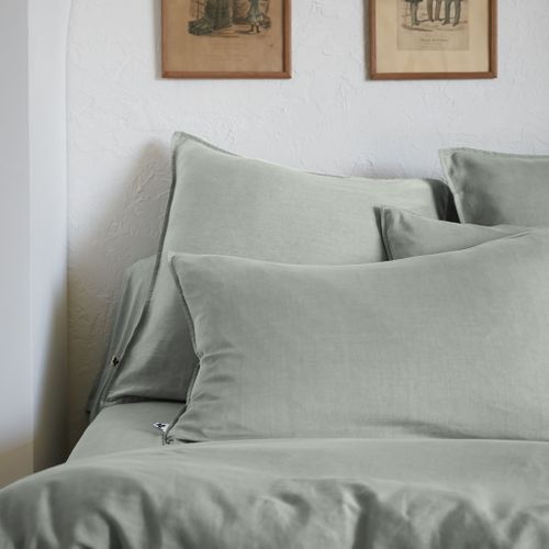 Housse De Couette 240x220 Lyocell Lysandre Lichen