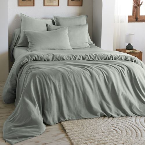 Housse De Couette 240x220 Lyocell Lysandre Lichen