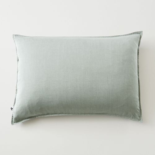 Taie D'oreiller Lyocell Uni Lysandre Lichen 50x70 Cm