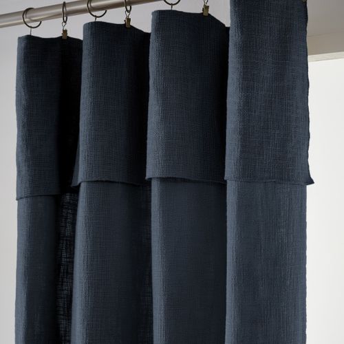 Rideau Tamisant Coton 140x270 Sixtine Minuit